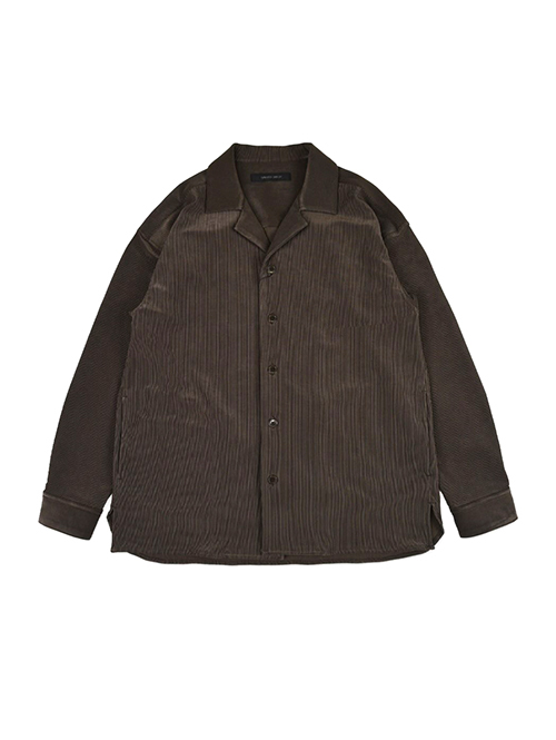 SALUTE HELM  | ロイカ™︎コードピケ サイドポケ付シャツジャケット((56505) - Brown
