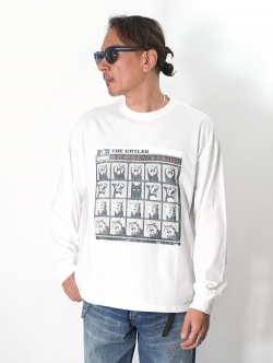 REMI RELIEF | HARD SP加工20/-天竺ロンT(A HARD CATS NIGHT)