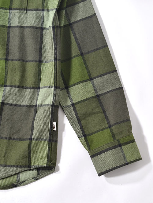 NORTH FACE  USA | ネルチェックシャツ - Olive Green