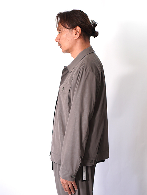 SALUTE HELM  |  ビンテージ フェイクレザー ショート シャツジャケット (36501) - Khaki