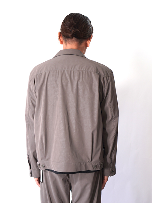 SALUTE HELM  |  ビンテージ フェイクレザー ショート シャツジャケット (36501) - Khaki