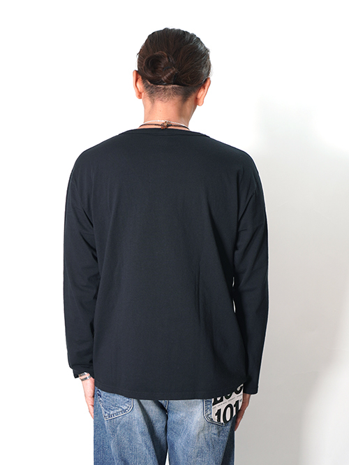 Good on  |  ロングスリーブヘンリーＴシャツ - Black
