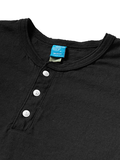 Good on  |  ロングスリーブヘンリーＴシャツ - Black