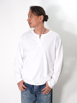 Good on  |  ロングスリーブヘンリーＴシャツ - White