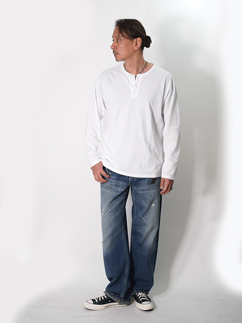 Good on  |  ロングスリーブヘンリーＴシャツ - White