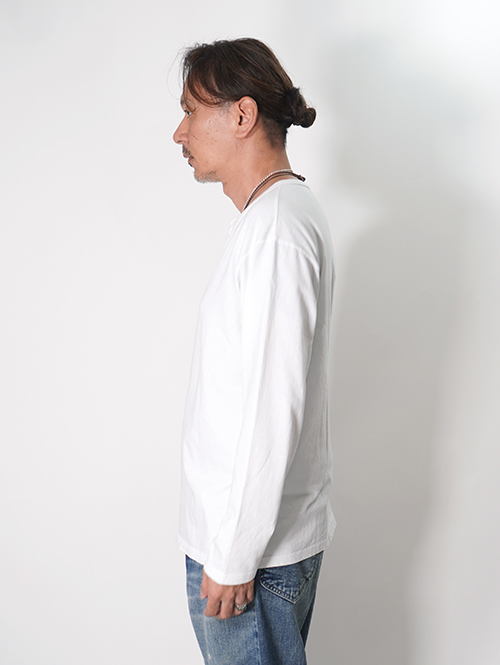 Good on  |  ロングスリーブヘンリーＴシャツ - White