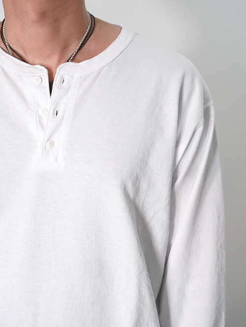 Good on  |  ロングスリーブヘンリーＴシャツ - White