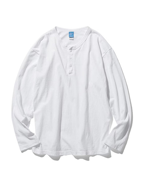 Good on  |  ロングスリーブヘンリーＴシャツ - White