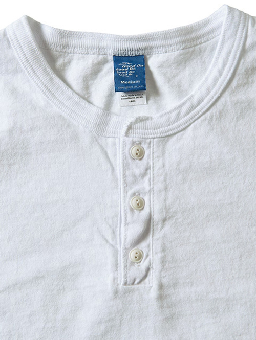 Good on  |  ロングスリーブヘンリーＴシャツ - White