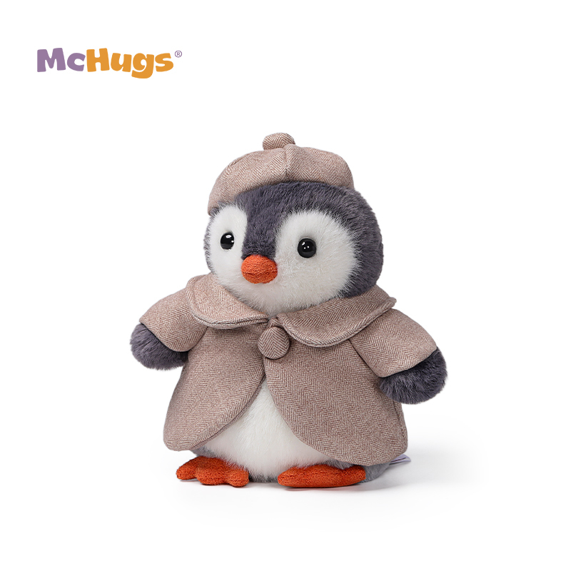 Mchugs（マックハグス）Stylish Cape Glacier Penguin｜ジャケットを着たペンギン｜洋服を着たぬいぐるみ｜ぺんぎんのぬいぐるみ