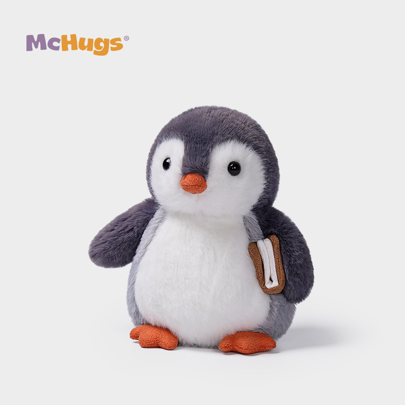 Mchugs（マックハグス）School-Time Glacier Penguin｜ぺんぎんのぬいぐるみ｜本を持ったペンギン｜