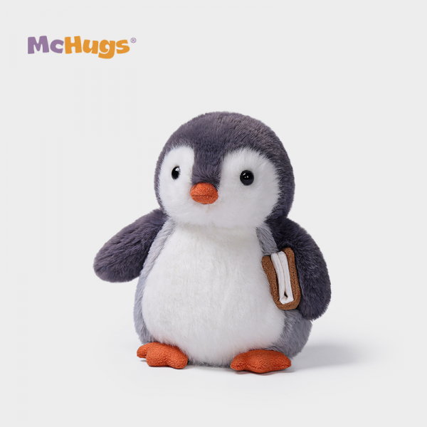 Mchugs（マックハグス）School-Time Glacier Penguin｜ぺんぎんのぬいぐるみ｜本を持ったペンギン｜