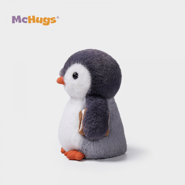 Mchugs（マックハグス）School-Time Glacier Penguin｜ぺんぎんのぬいぐるみ｜本を持ったペンギン｜