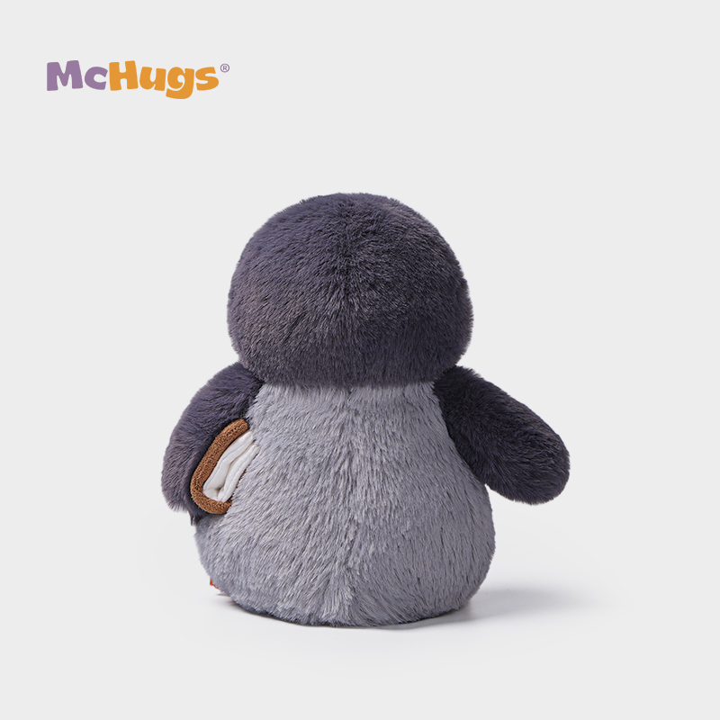 Mchugs（マックハグス）School-Time Glacier Penguin｜ぺんぎんのぬいぐるみ｜本を持ったペンギン｜