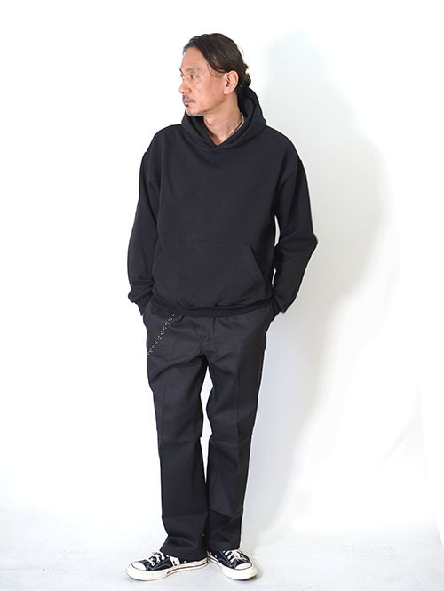 LOS ANGELES APPAREL  14.oz HEAVY FLEECE HOODIE - Black