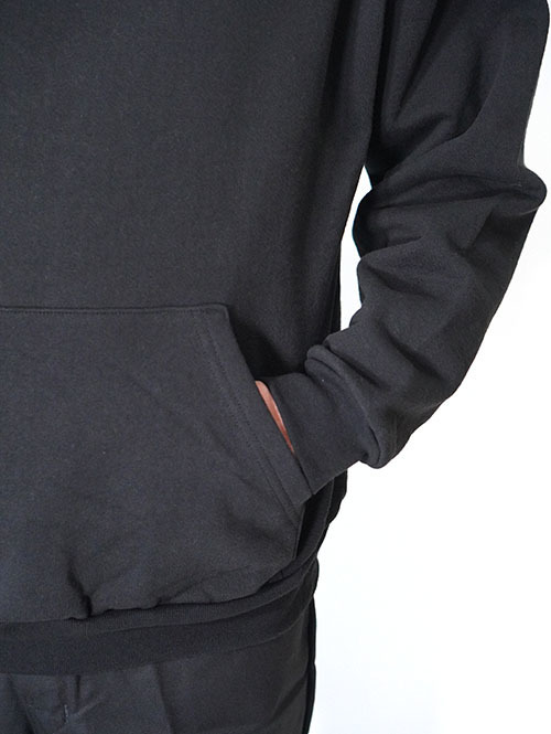 LOS ANGELES APPAREL  14.oz HEAVY FLEECE HOODIE - Black