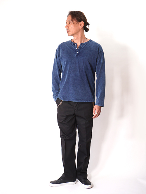 Good on  |  ロングスリーブヘンリーＴシャツ - Indigo