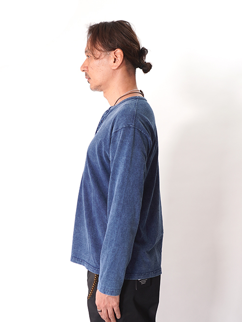 Good on  |  ロングスリーブヘンリーＴシャツ - Indigo