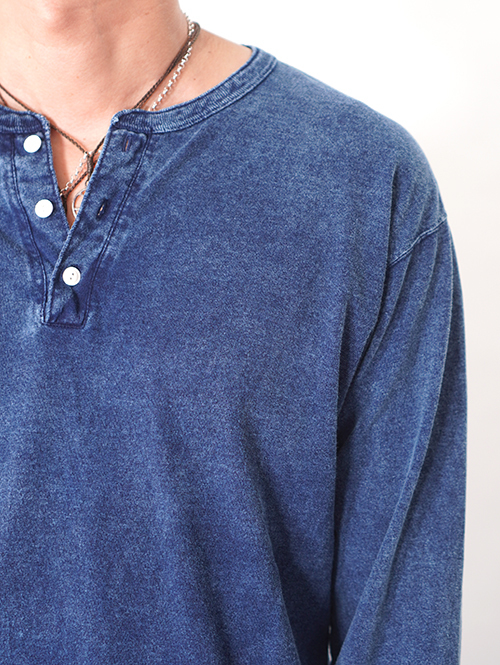 Good on  |  ロングスリーブヘンリーＴシャツ - Indigo
