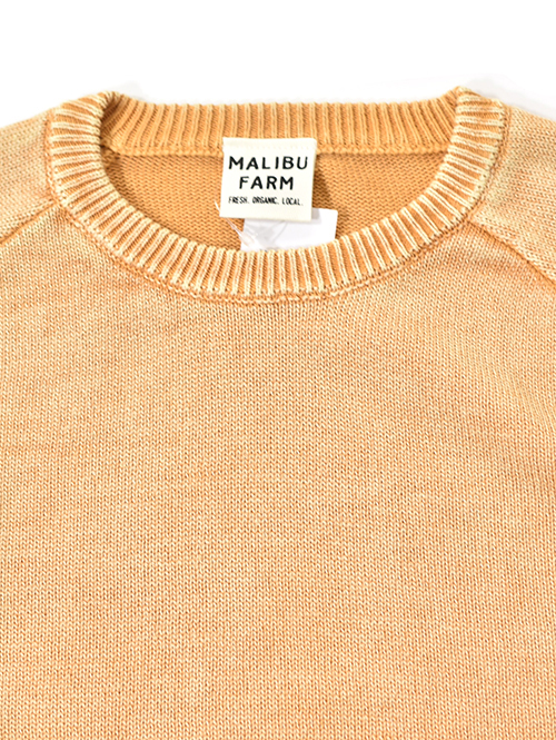 MALIBU FARM  |  リブアクセント フェードウォッシュニット - Mastard