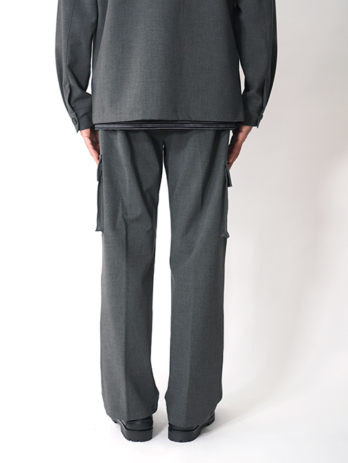 SALUTE HELM  |  LIM-Bless ダブルクロス 2way ストレッチ ワイドカーゴパンツ (66504) - Grey