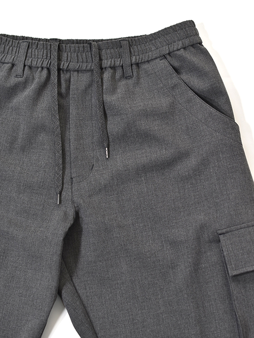 SALUTE HELM  |  LIM-Bless ダブルクロス 2way ストレッチ ワイドカーゴパンツ (66504) - Grey