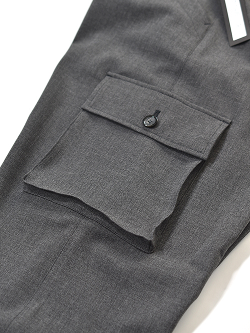 SALUTE HELM  |  LIM-Bless ダブルクロス 2way ストレッチ ワイドカーゴパンツ (66504) - Grey