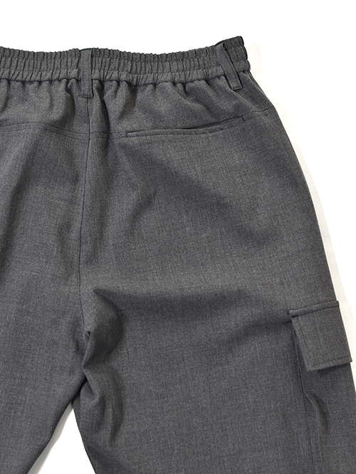 SALUTE HELM  |  LIM-Bless ダブルクロス 2way ストレッチ ワイドカーゴパンツ (66504) - Grey