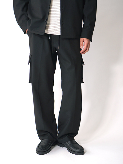 SALUTE HELM  |  LIM-Bless ダブルクロス 2way ストレッチ ワイドカーゴパンツ (66504) - Black
