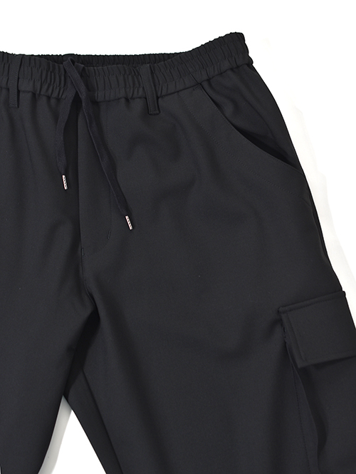 SALUTE HELM  |  LIM-Bless ダブルクロス 2way ストレッチ ワイドカーゴパンツ (66504) - Black