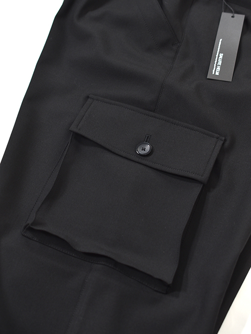 SALUTE HELM  |  LIM-Bless ダブルクロス 2way ストレッチ ワイドカーゴパンツ (66504) - Black