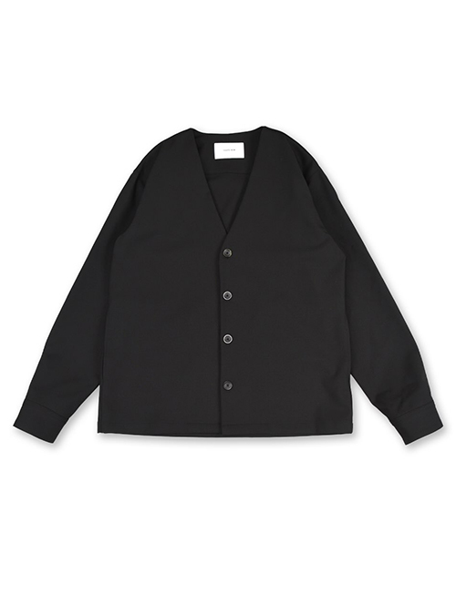 SALUTE HELM  |  LIM-Bless ダブルクロス 2way ストレッチ カーディガン シャツジャケット (56504) - Black