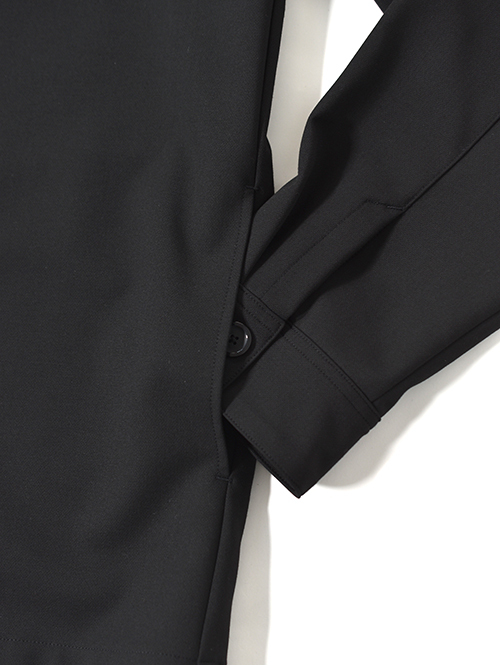 SALUTE HELM  |  LIM-Bless ダブルクロス 2way ストレッチ カーディガン シャツジャケット (56504) - Black