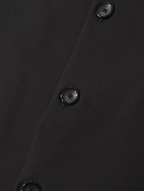 SALUTE HELM  |  LIM-Bless ダブルクロス 2way ストレッチ カーディガン シャツジャケット (56504) - Black