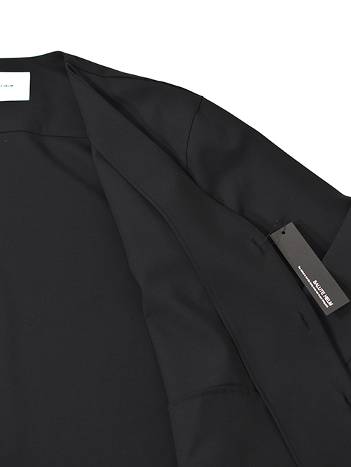 SALUTE HELM  |  LIM-Bless ダブルクロス 2way ストレッチ カーディガン シャツジャケット (56504) - Black