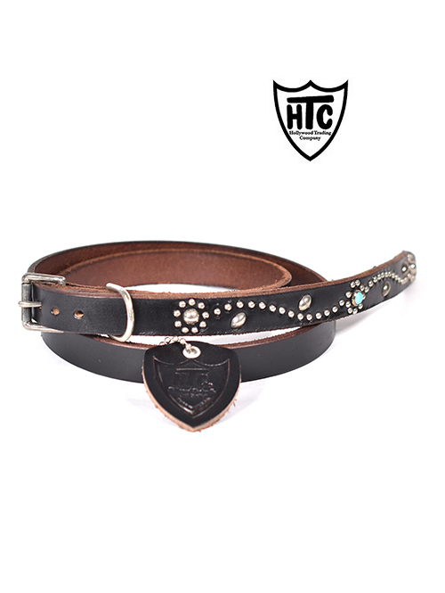 HTC Belt End Only #SN-33 Turquoise 075-Black/Silver