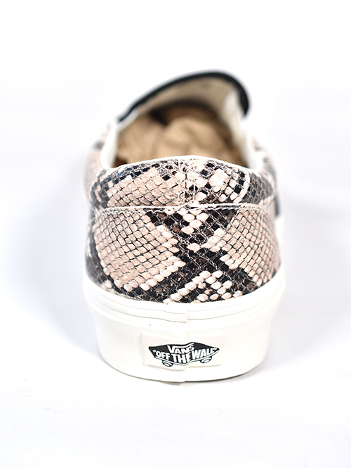Vans Classic Slip-On Shoe in Python Turtledove White