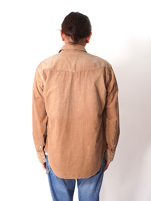 Wrangler  |  ウエスタンコーデュロイシャツ - Brown