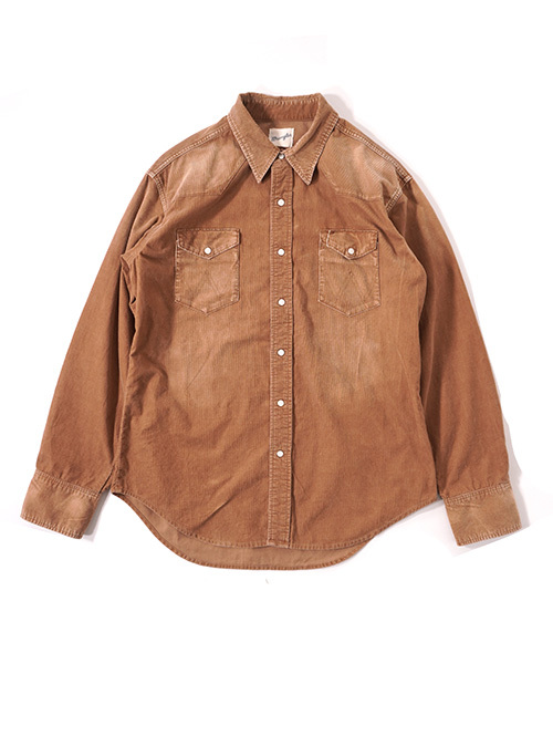 Wrangler  |  ウエスタンコーデュロイシャツ - Brown