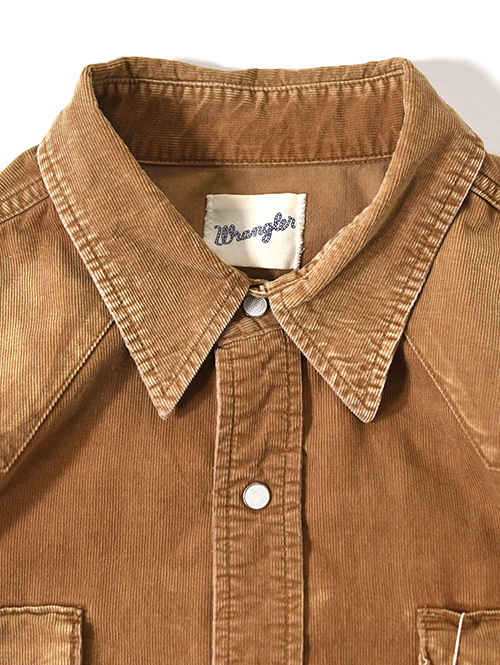 Wrangler  |  ウエスタンコーデュロイシャツ - Brown