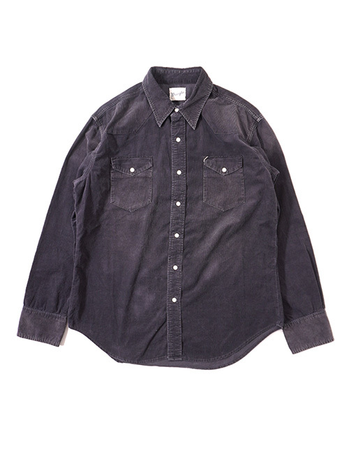Wrangler  |  ウエスタンコーデュロイシャツ - Black