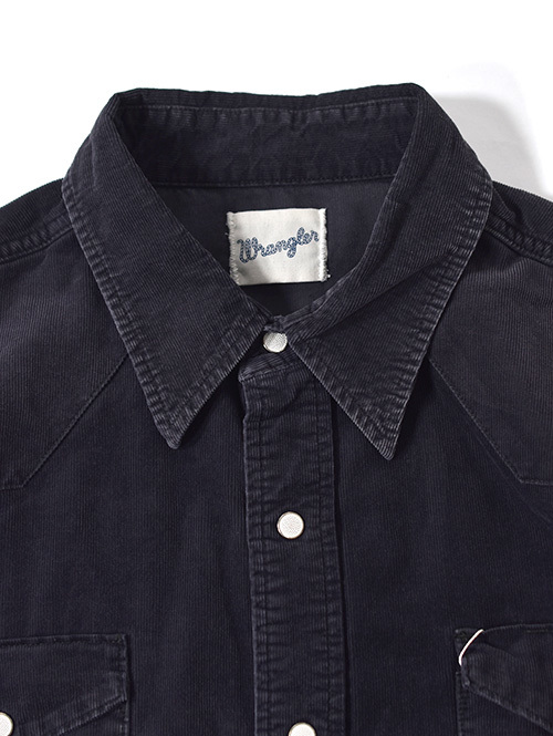 Wrangler  |  ウエスタンコーデュロイシャツ - Black