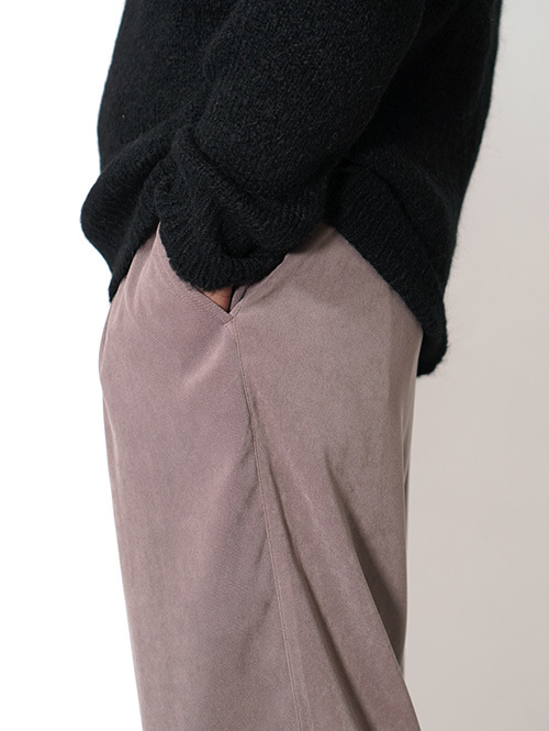 SALUTE HELM  |  Pe ピーチギャバ ワンタック ワイドパンツ (65507) - Khaki Beige