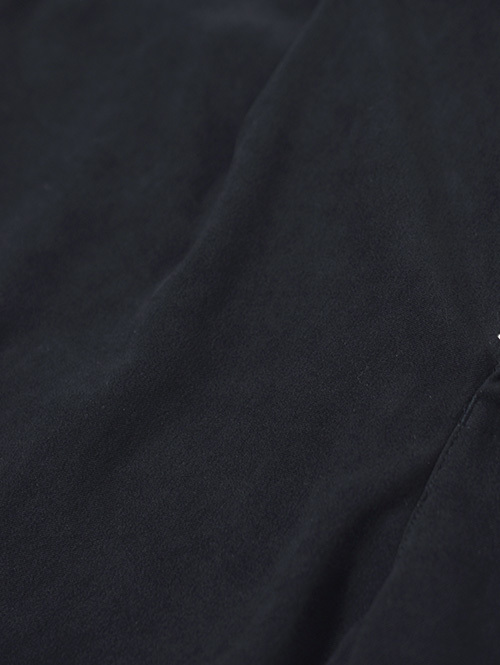 SALUTE HELM  |  Pe ピーチギャバ ワンタック ワイドパンツ (65507) - Black
