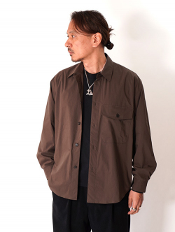 LAMOND  |  BIO TYPERITER CPO SHIRT JACKET - Brown