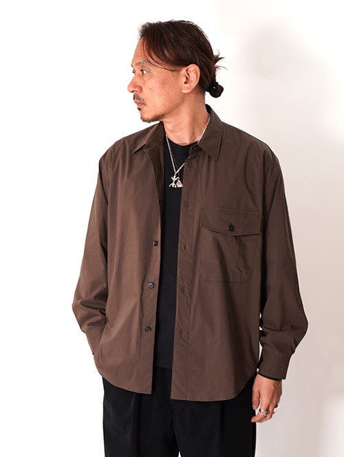 LAMOND  |  BIO TYPERITER CPO SHIRT JACKET - Brown