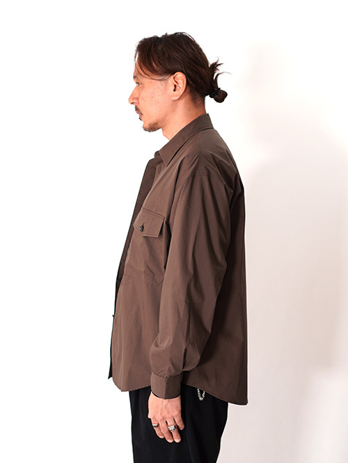 LAMOND  |  BIO TYPERITER CPO SHIRT JACKET - Brown