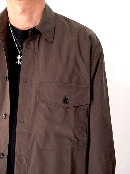 LAMOND  |  BIO TYPERITER CPO SHIRT JACKET - Brown