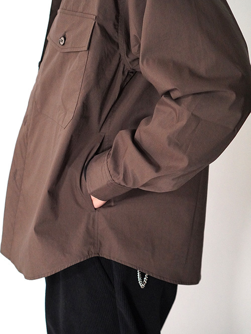 LAMOND  |  BIO TYPERITER CPO SHIRT JACKET - Brown