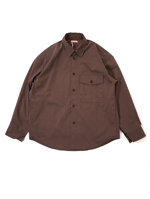 LAMOND  |  BIO TYPERITER CPO SHIRT JACKET - Brown